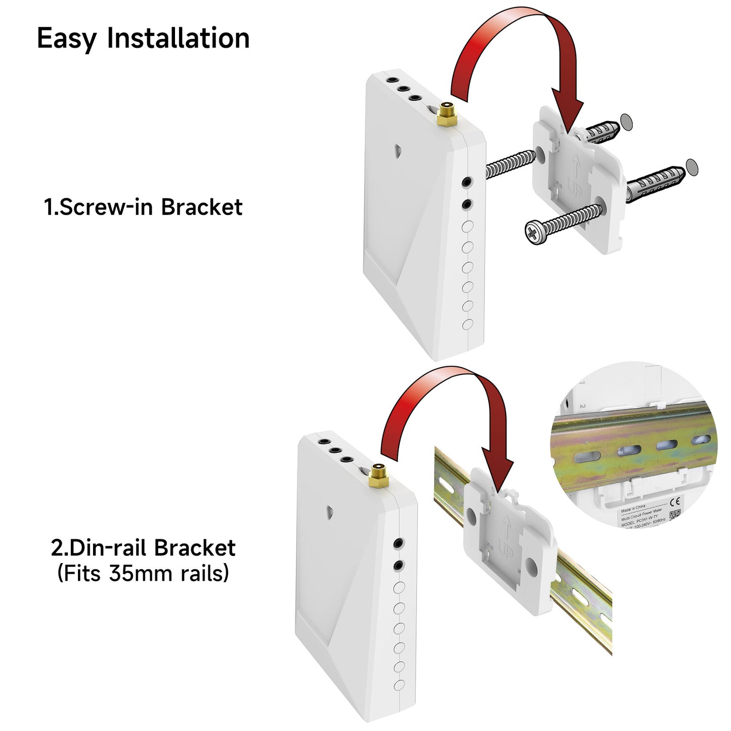 Energy Monitor with 5 Circuit Level Sensors(3 * 200A and 2 * 50 A), Smart Home Power MonitorTrack Electricity in Real Time, WIFi Meter Solar/Net Metering, Home Energy Automation and Control